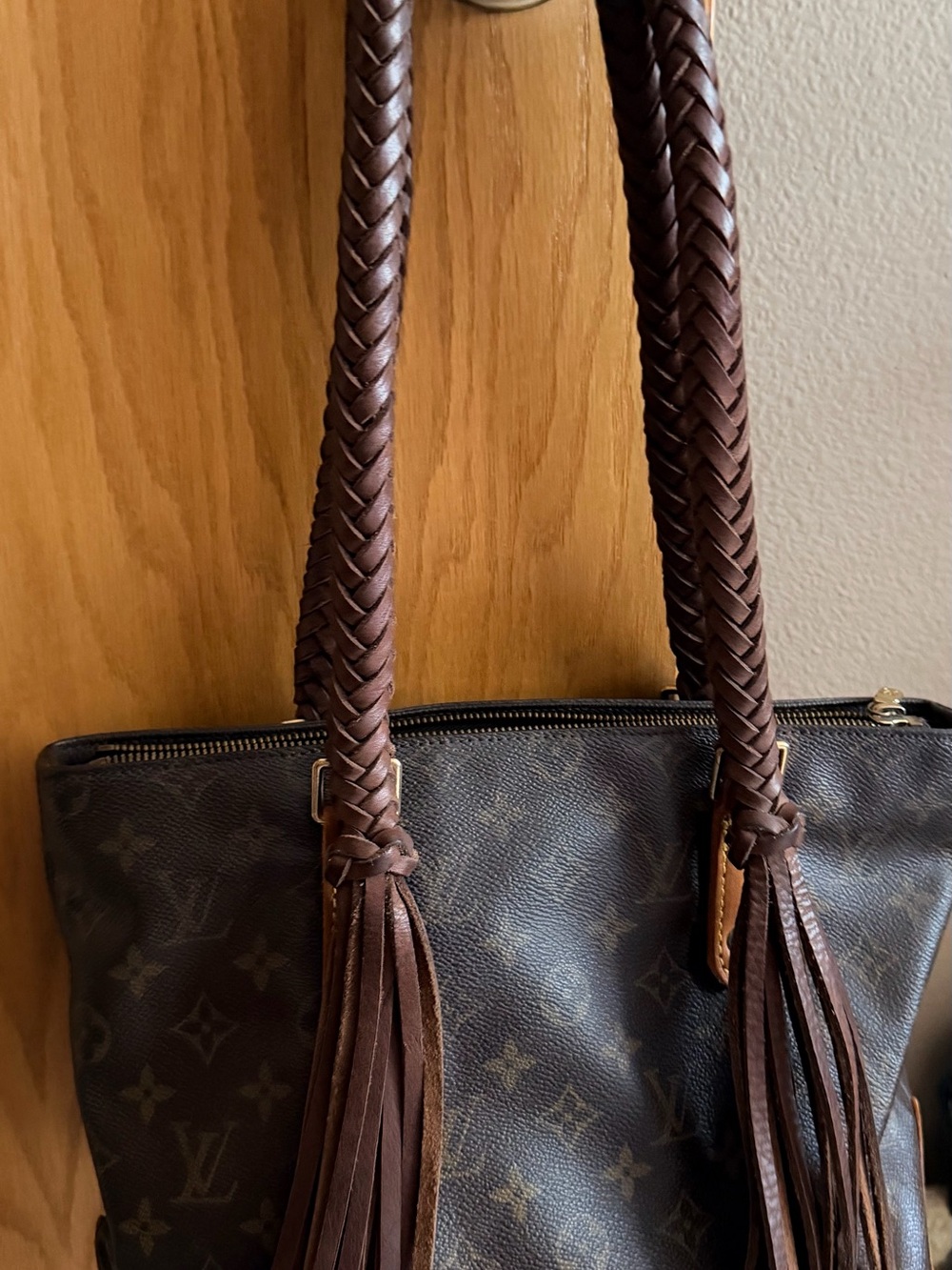 Louis Vuitton Brown Monogram Revamped Tote with Braided Handles